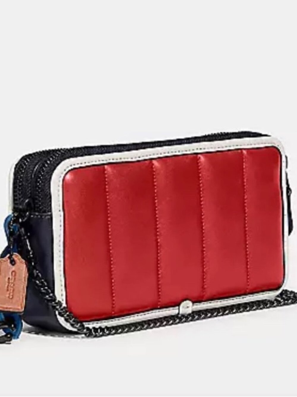 Coach Kira Crossbody with Colorblock Quilting ~ Wristlett ~ Leather - Picture 1 of 12